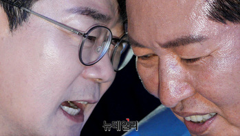 [포토] 정견발표 앞둔 박찬대·정청래 