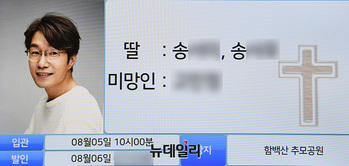 [포토] 송영규 빈소 다보스병원 장례식장에 마련