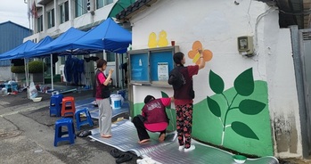 한밭대, 금산서 83명 학생 벽화 봉사…지역문화 가치 확산 앞장