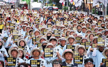 [포토] 민노총 '미국 경제수탈·한반도 평화위협 저지'