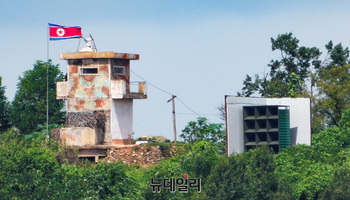 [영상] 北초소에 설치된 대남확성기