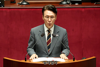 [포토] 예결위서 인사말 하는 김민석 국무총리