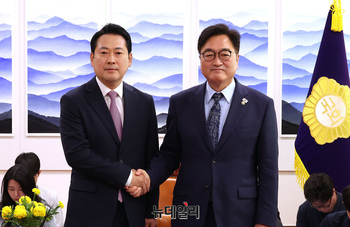 [포토] 우원식 국회의장 만난 장동혁 국민의힘 대표