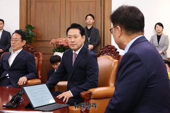 [포토] 우원식 국회의장 예방한 장동혁 국민의힘 대표