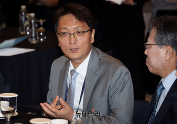 [포토] 제조AX 얼라이언스 출범식 참석한 박대준 쿠팡 대표