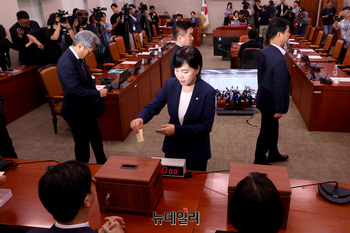 [포토] 나경원 의원 간사 선임 건 투표하는 민주당