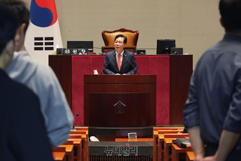 [포토] 정부조직법 관련 발언하는 송언석 원내대표