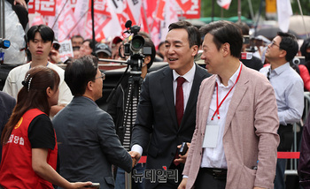 [포토] 규탄대회 참석한 김민수 최고위원