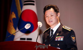 [포토] 취임사하는 박정보 신임 서울경찰청장