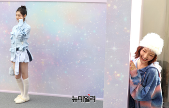 [영상] 포토월 뒤에서 기다리는 키키 지유