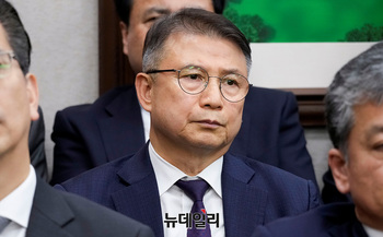 [포토] 국회 출석한 조태제 HDC 현대산업개발 대표