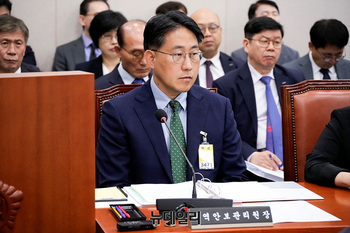 [포토] 국회 출석한 서정민 무역안보관리원장