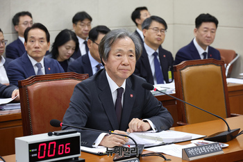 [포토] 국정감사 출석한 정기석 국민건강보험공단 이사장