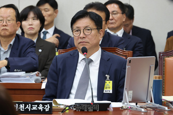 [포토] 국정감사 출석한 도성훈 인천광역시교육청 교육감