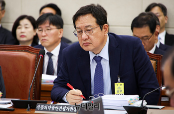 [포토] 국감 출석한 강석연 식품의약품안전평가원장