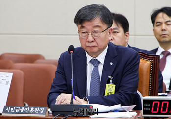 [포토] 국회 출석한 이재연 서민금융진흥원장 