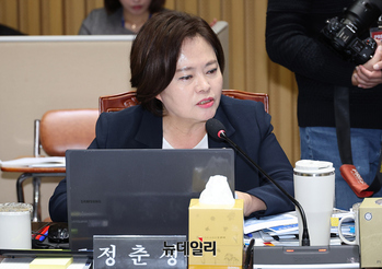 [포토] 서울시 국정감사, 질의하는 정춘생 혁신당 의원