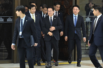 [포토] 시정연설 마친 이재명 대통령