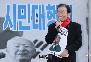 [포토] 인사말하는 변정일 이승만바로알기국민연합 대표
