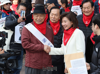 [포토] 이승만 시민대행진 참석한 나경원 의원