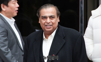 [포토] 아시아 최대 부호 '무케시 암바니' 릴라이언스 회장 방한 