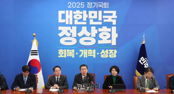 [포토] 정책조정회의서 발언하는 김병기 원내대표