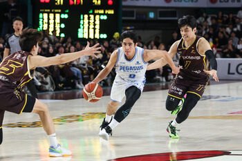 '꼴찌' 한국가스공사의 이변, '챔피언'이자 '단독 1위' LG 꺾었다