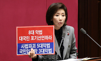 [포토] 피켓 든 나경원 의원 