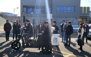 김천시, 화물용 전기자전거 시연회 