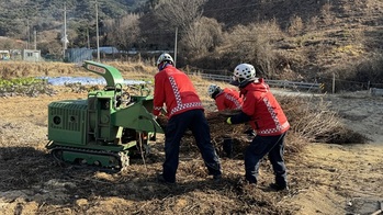 북부지방산림청, 영농부산물 파쇄로 소각산불 최소화