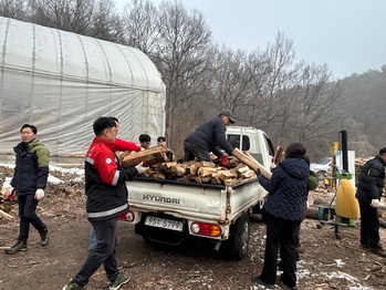 횡성군, 2025년 사랑의 땔감으로 취약계층에 사랑의 온기 전해