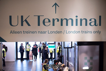 [포토] 영국-유럽 연결 '채널 터널' 전력 장애…국제열차 대규모 차질