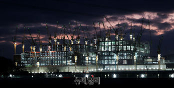 [포토] 불 켜진 SK하이닉스 용인 클러스터 건설 현장