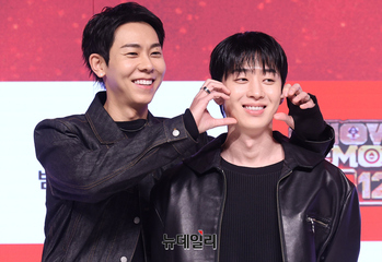 [포토] 쇼미더머니12 그레이-로꼬 '우리 팀플 좋아요'