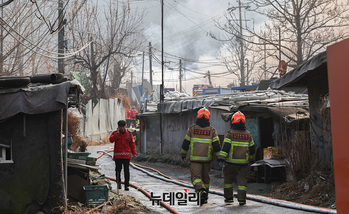 [포토] 구룡마을 화재현장  