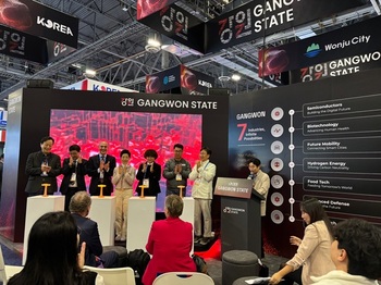 통합강원관 내 원주 관내 8개사, 미국 CES 2026서 466건 상담·54건 계약 실적 거둬