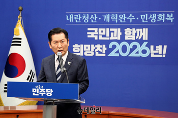 [포토] 정청래 민주당 대표 "조국당 합당 하자"