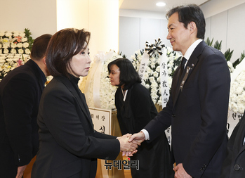 [포토] 악수하는 나경원-조국