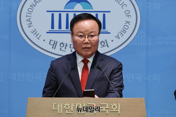 [포토] 경북지사 출마선언 하는 김재원 국민의힘 최고위원