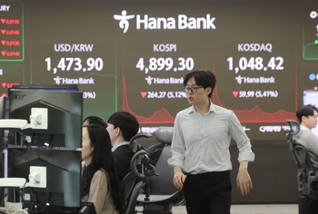 미국발 AI 쇼크에 증시 급랭 … 코스피 4% 대 급락, '오천피' 붕괴 