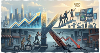 반도체 환호 뒤 자영업 줄폐업·20대 신불자 … 일자리·자산·산업 전 부문 'K자 괴물 성장' 그림자 