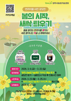양주시 ‘반려식물 사진 공모전’ 3월 이벤트 개최