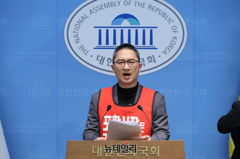 [포토] 김병욱, 포항시장 경선 컷오프 반발에 단식