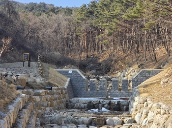 양양군, 사방댐 설치사업 본격 착공 ··· 총 4억9500만 원 투입