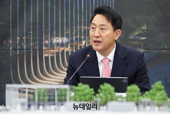 [포토] 석재기증국 주한외교단 초청 간담회, 인사말하는 오세훈 서울시장 