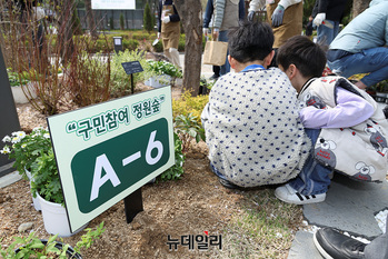 [포토] '식목일 D-2' 나무 심는 시민들 