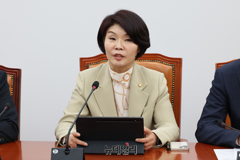 [포토] 원내대책회의서 발언하는 한정애 의장