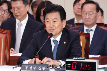 [포토] 외통위 출석한 정동영 통일부 장관