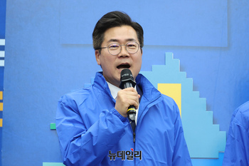 [포토] 포부 밝히는 박찬대 민주당 인천시장 후보