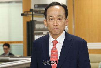 [포토] 공판 출석하는 추경호